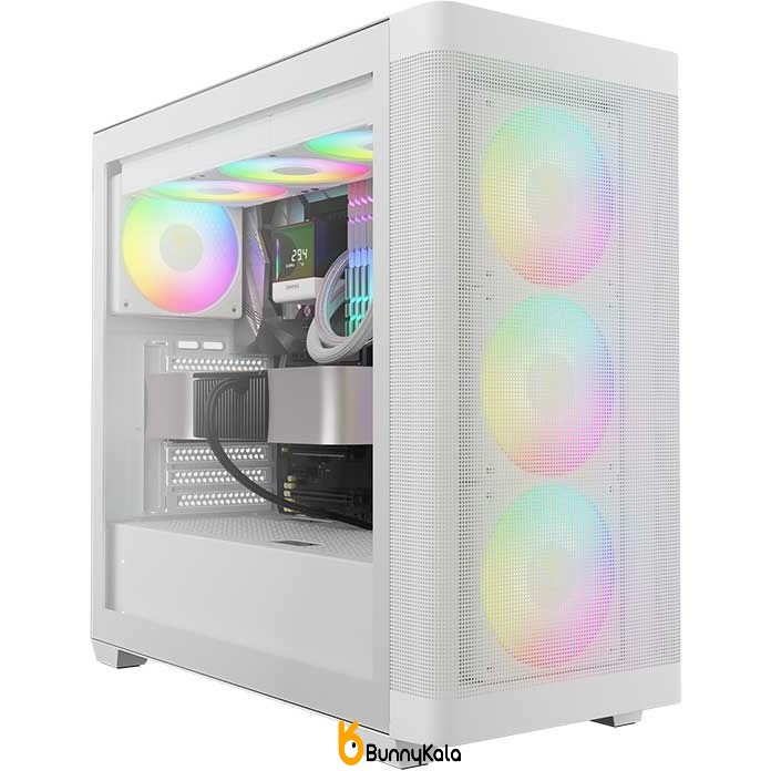 کیس کامپیوتر گیم دیاس Athena M3 ARGB Mid Tower سفید