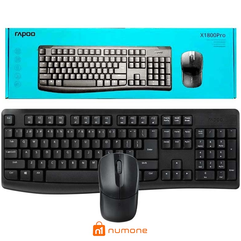 کیبورد و ماوس بی سیم رپو مدل X1800 Pro