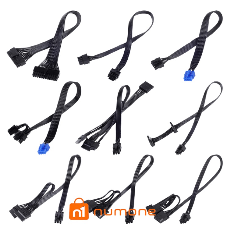 پک کامل کابل منبع تغذیه سیلوراستون مدل SST-PP05-E SLEEVE