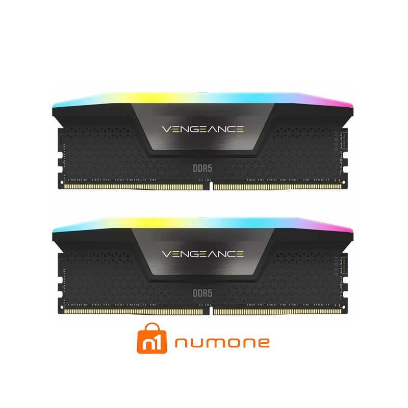 رم دسکتاپ DDR5 دو کاناله 6600 مگاهرتز CL32 کورسیر مدل VENGEANCE RGB ظرفیت 96 گیگابایت
