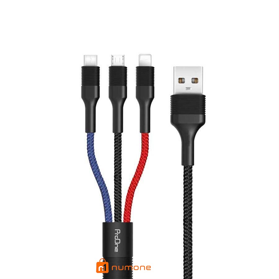 کابل شارژ 3 منظوره پرووان مدل PCC280