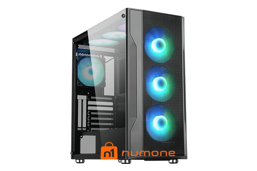 کیس کامپیوتر اوست مدل GT AV12 ARGB Mid Tower مشکی