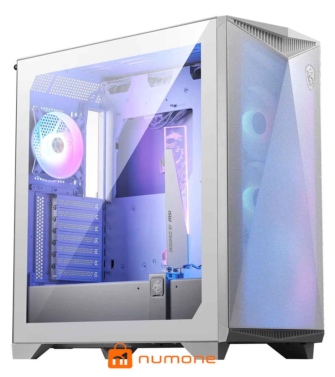 کیس کامپیوتر ام اس آی مدل MPG Gungnir 300R Airflow RGB Mid Tower سفید