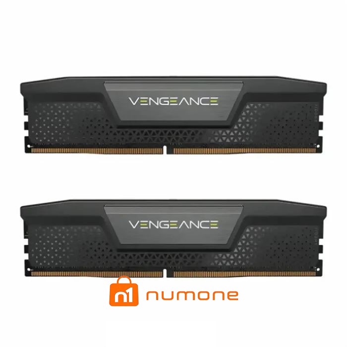 رم کامپیوتر کورسیر دو کاناله مدل Vengeance فرکانس 5200 مگاهرتز DDR5 تایمینگ CL40 حافظه 64 گیگابایت