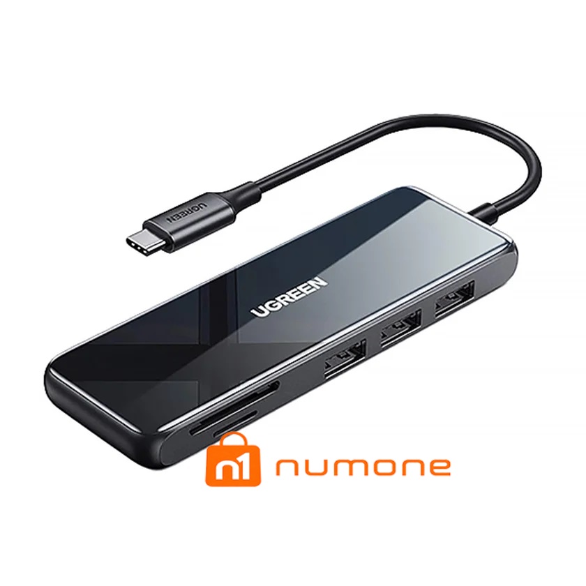 هاب 6 پورت Type-C یوگرین مدل CM314-80129 با 3 پورت USB 3.0 و HDMI و SD و TF