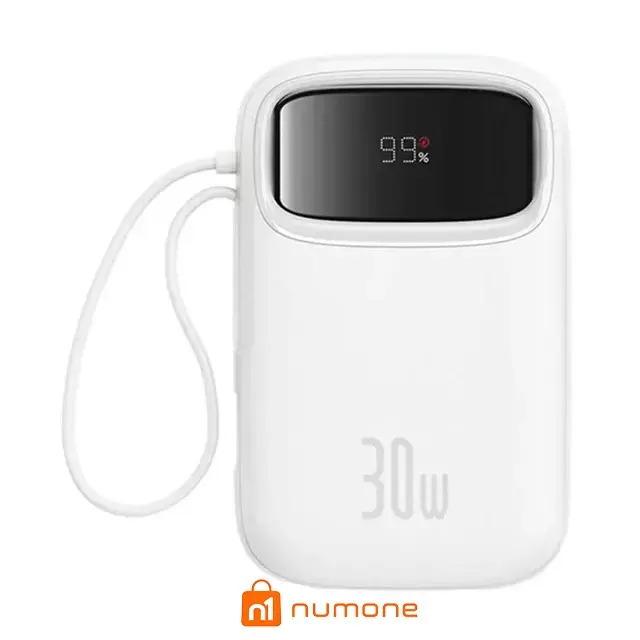 پاوربانک 30 وات باسئوس مدل P10055009213-00 ظرفیت 20000 میلی‌ آمپر ساعت