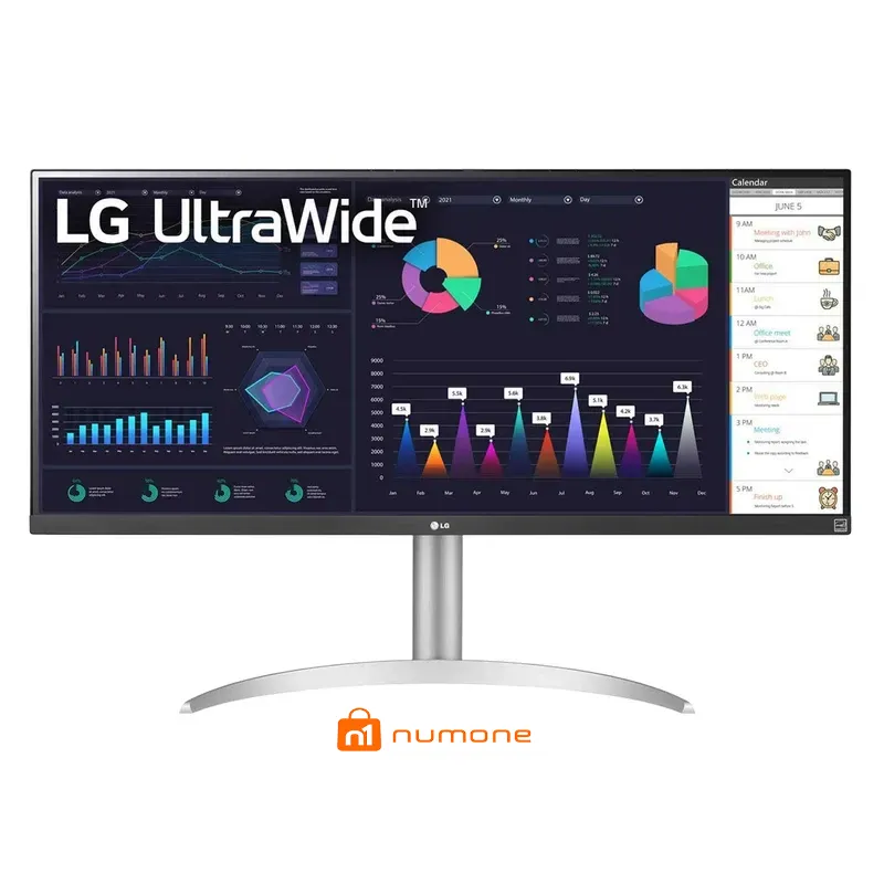مانیتور 34 اینچ ال جی مدل 34WQ650-W با وضوح Full HD پنل IPS و نرخ به روزرسانی 100 هرتز