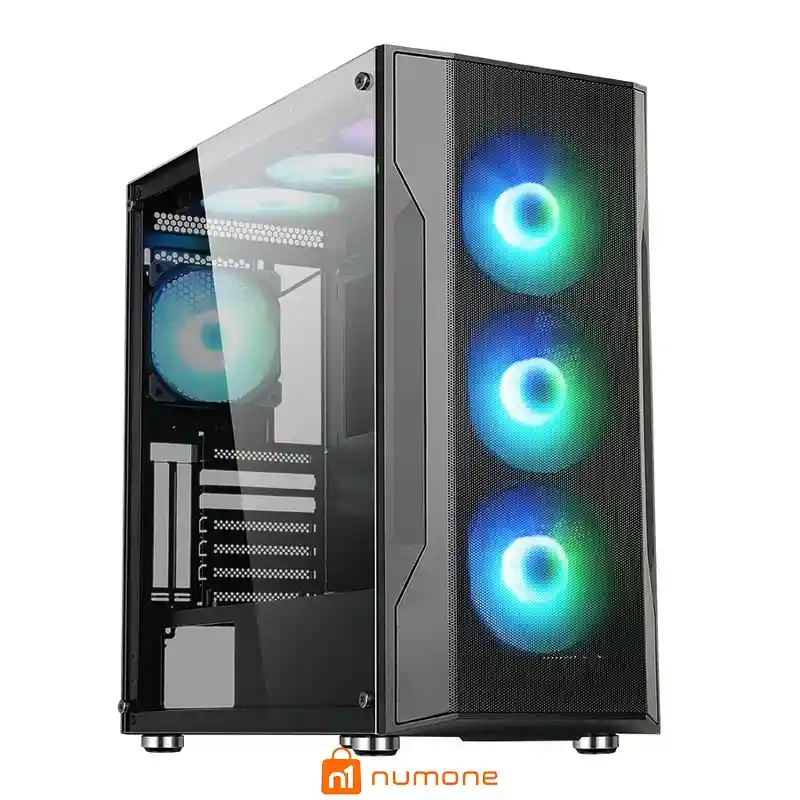 کیس کامپیوتر اوست مدل GT AV12 ARGB Mid Tower مشکی