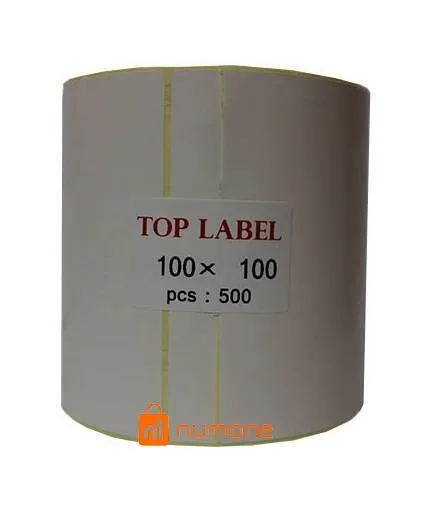 لیبل کاغذی تاپ لیبل تک ردیف 100x100