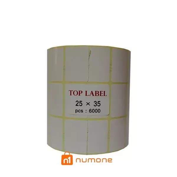 لیبل کاغذی تاپ لیبل سه ردیف 25x35