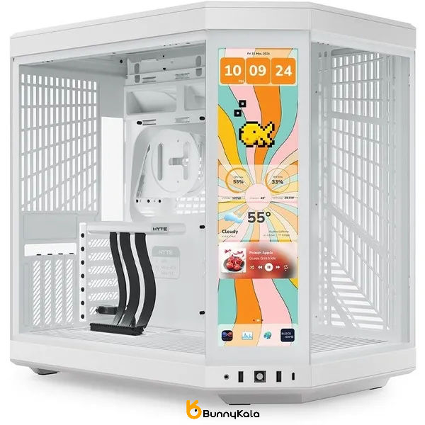 کیس کامپیوتر هایت مدل Y70 Touch Infinite Mid Tower سفید یخی