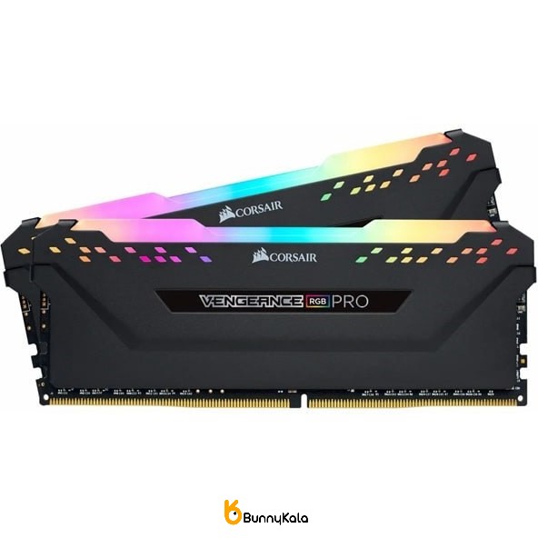 رم کامپیوتر کورسیر دو کاناله مدل VENGEANCE RGB PRO فرکانس 3600 مگاهرتز DDR4 تایمینگ CL18 حافظه 32 گیگابایت