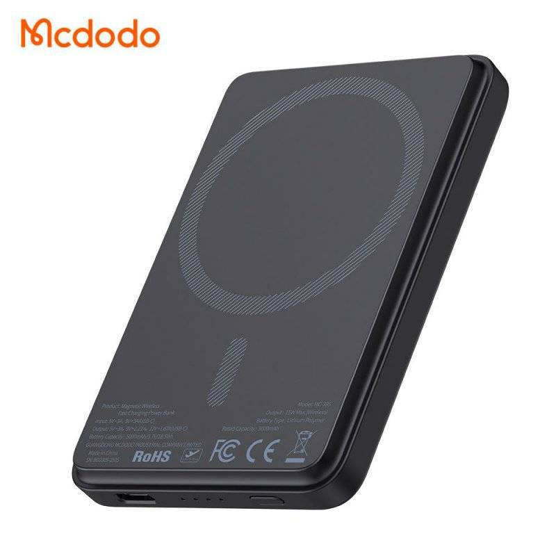 پاوربانک وایرلس 5000 مک دودو مدل MC-3951 توان 15 وات