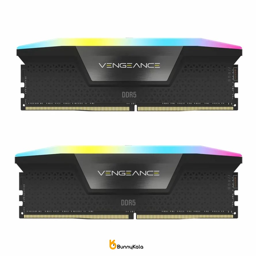 رم دسکتاپ DDR5 دو کاناله 5200 مگاهرتز CL40 کورسیر مدل VENGEANCE RGB ظرفیت 32 گیگابایت