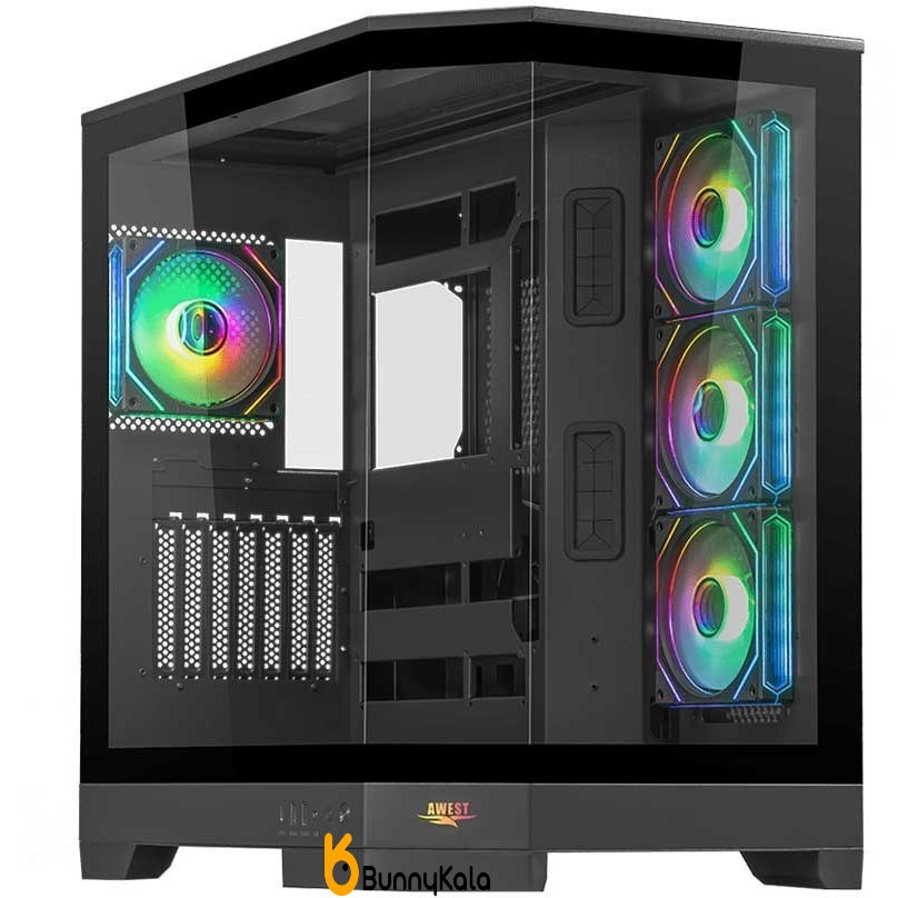 کیس کامپیوتر اوست مدل GT AQ1 MB ARGB Mid Tower مشکی