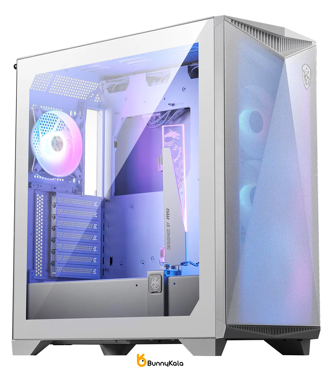 کیس کامپیوتر ام اس آی مدل MPG Gungnir 300R Airflow RGB Mid Tower سفید