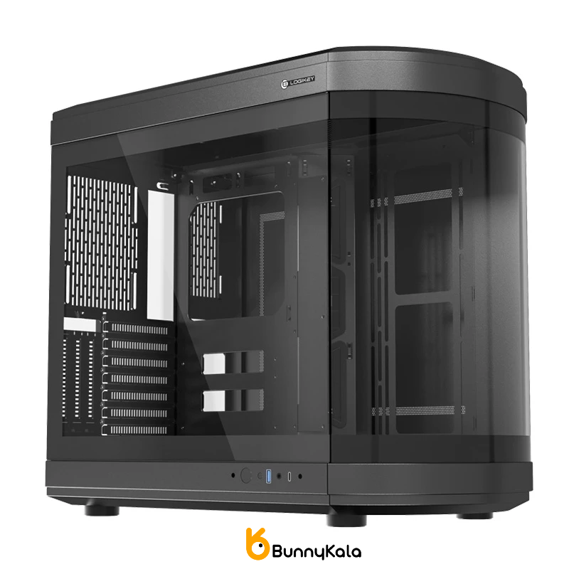 کیس کامپیوتر لاجی کی مدل C570B Mid Tower مشکی